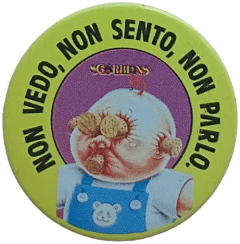 pin NON VEDO, NON SENTO, NON PARLO. — Spille