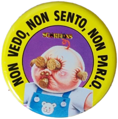 pin NON VEDO, NON SENTO, NON PARLO. — Spille