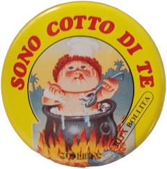 pin SONO COTTO DI TE — Spille