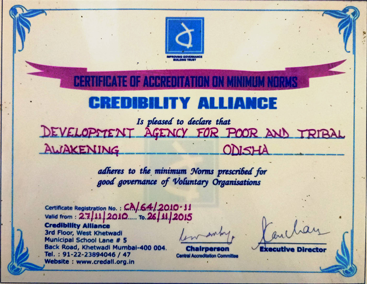 Credibility Alliance Accreditation on Minimum Norms