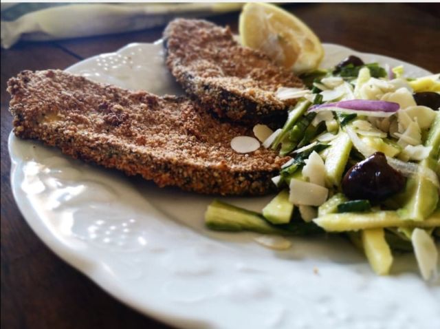 Escalope à la milanaise végétale sans gluten