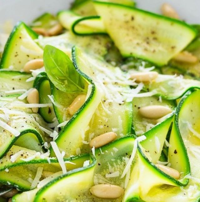 Carpaccio de courgettes