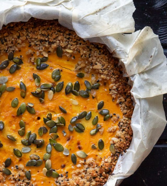 Tarte à la courge confite