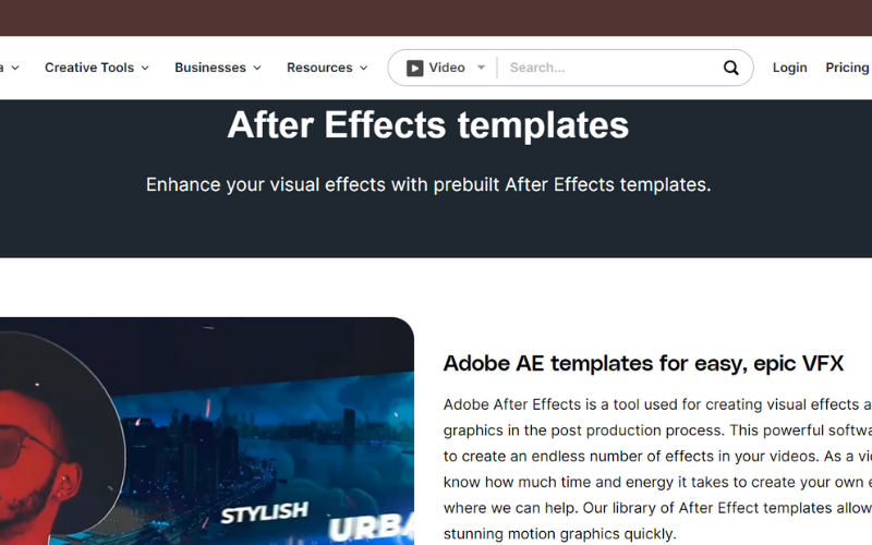 Resim 4: Adobe After Effects Şablonları