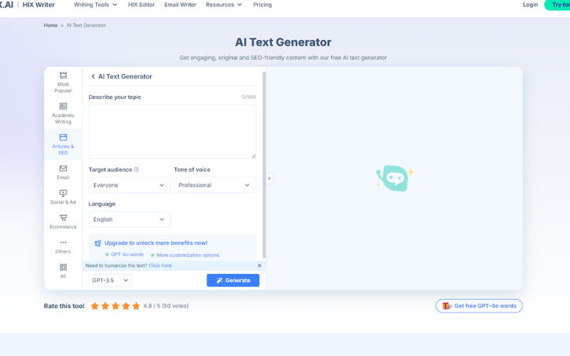Image 3: AI Text Generator Tool