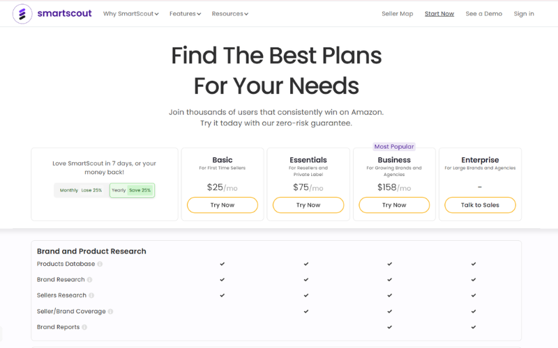 Resim 7: SmartScout Fiyatlandırması