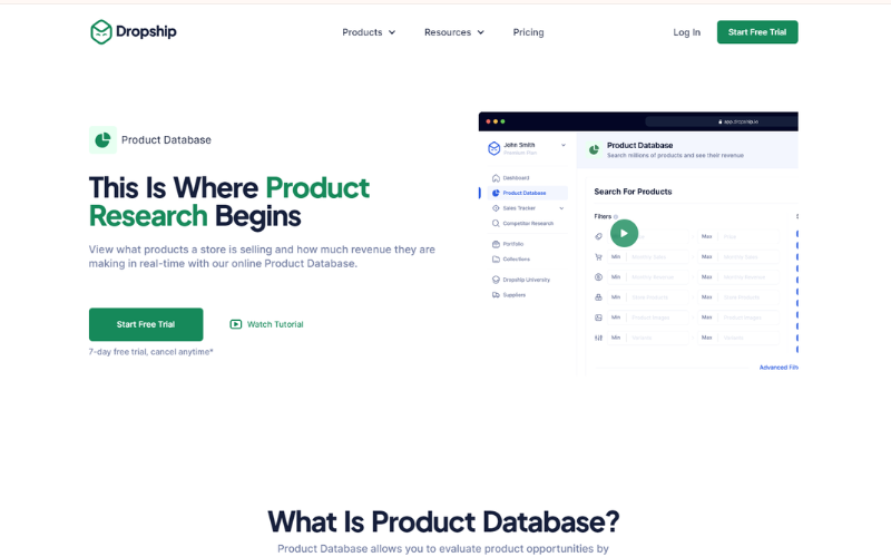 Resim 2: Dropshipping Ürün Araştırma Aracı