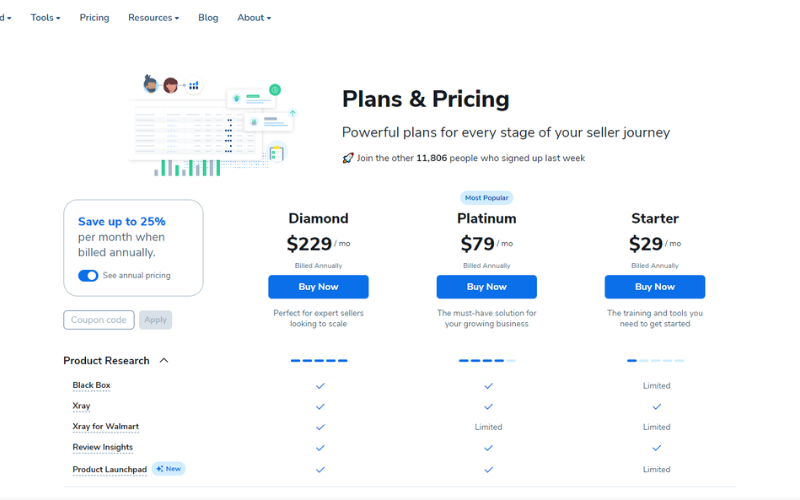 Image 5: Helium 10 Pricing