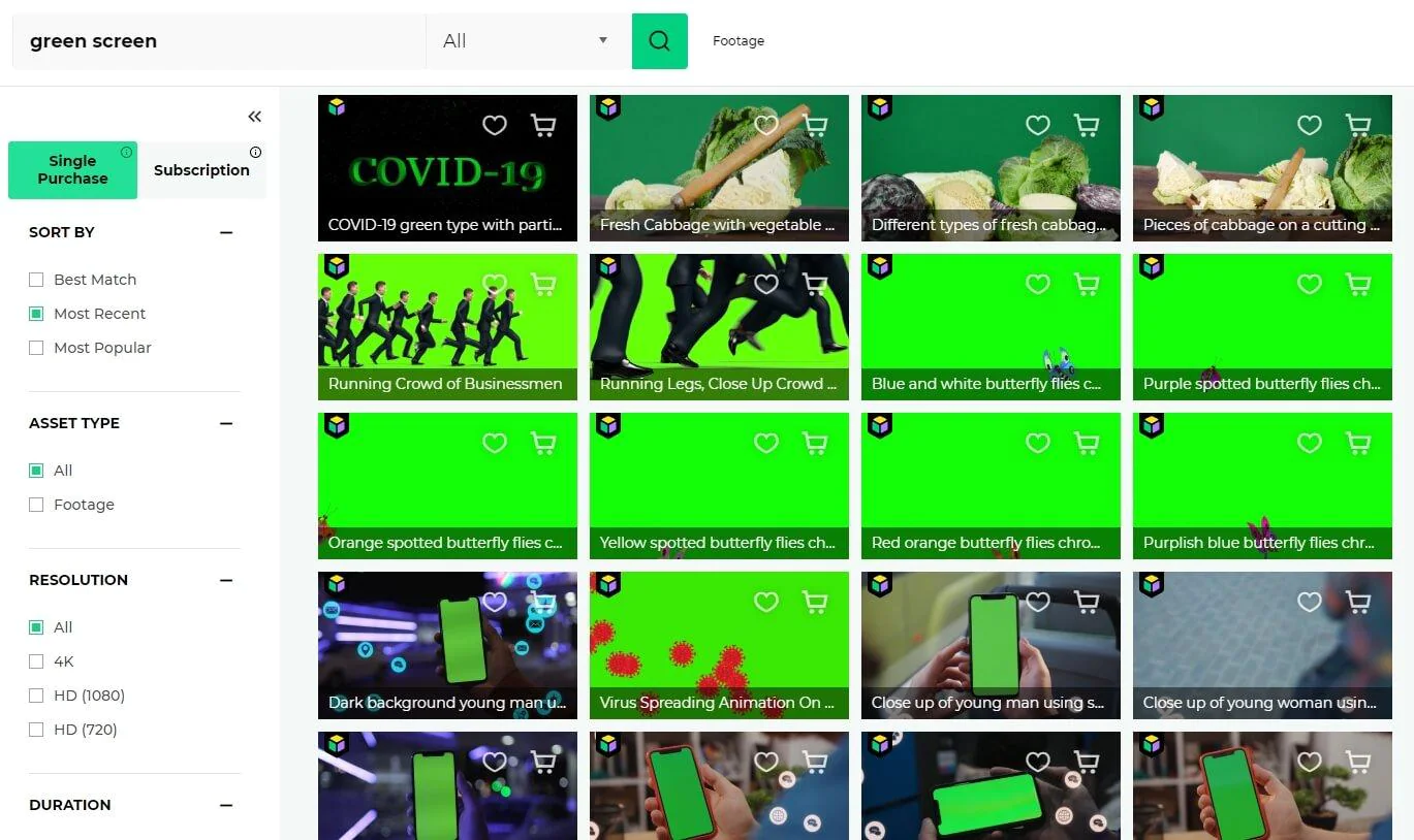 Image 2: Apply the green screen effect
