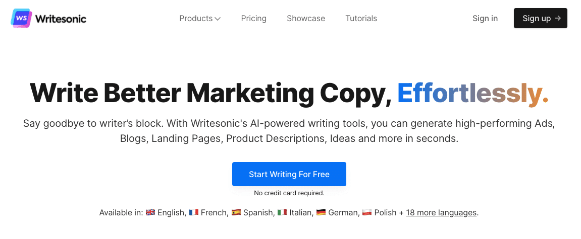 Resim 8: Writesonic