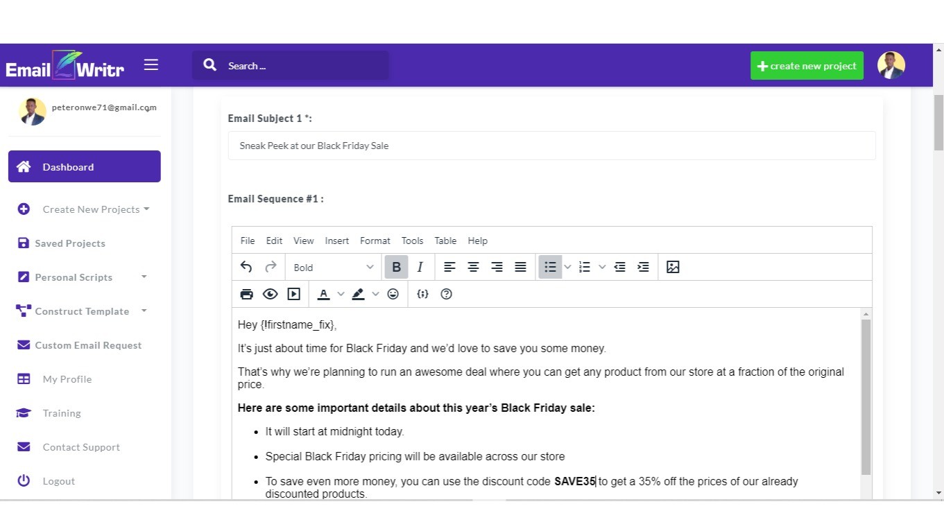 Resim 4: EmailWritr