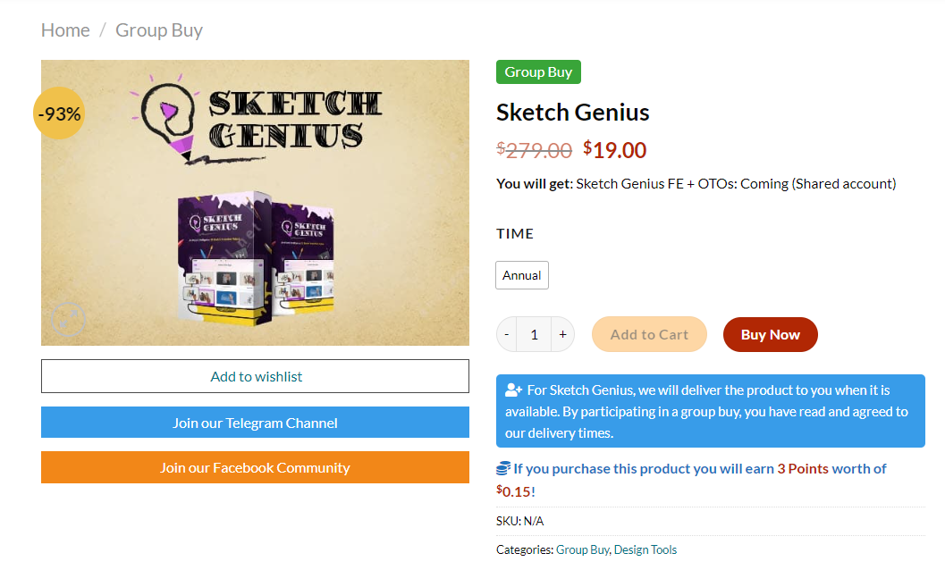 Şəkil 7: Groupbuy qiyməti 
