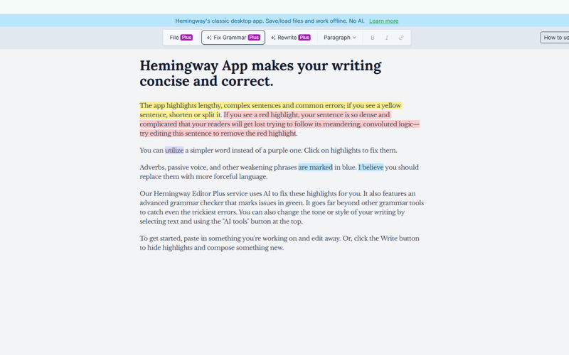 Image 8: Hemingway Editor