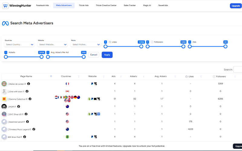 Image 4: Meta Ads Library Search