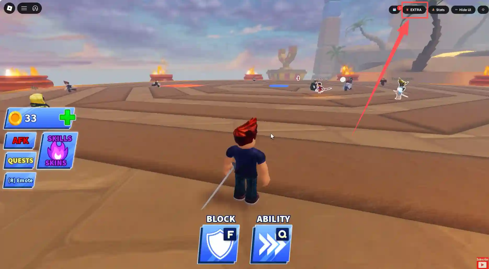 Image 2: redeem blade ball codes step 1