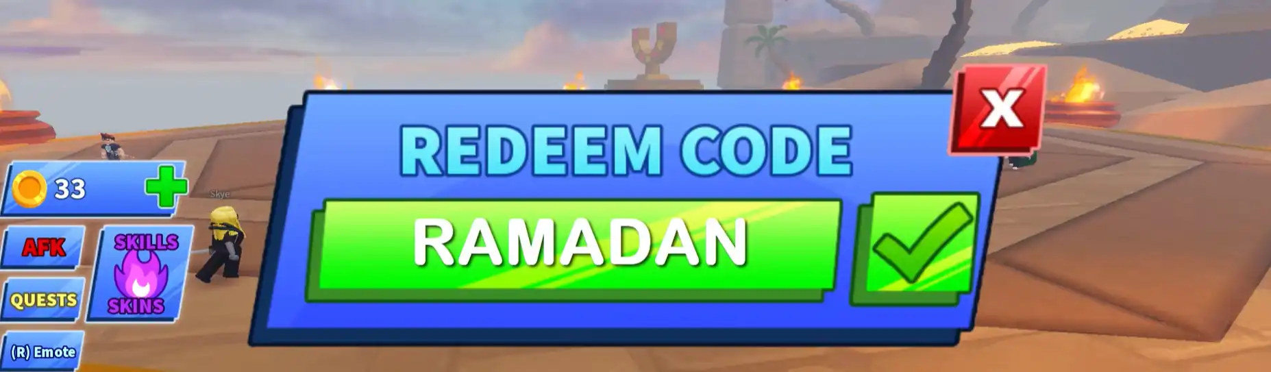 Image 4: redeem blade ball codes step 3