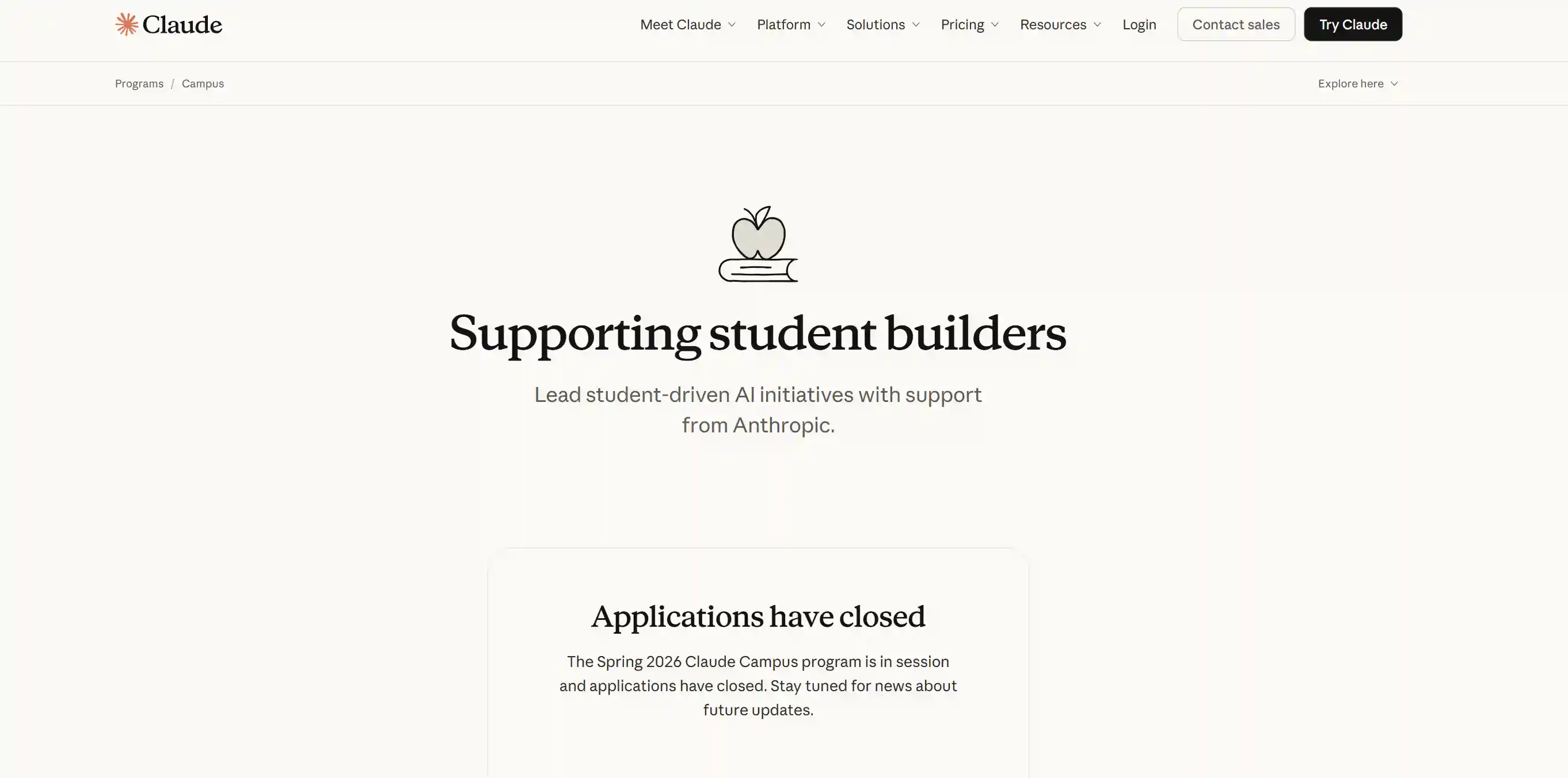 Image 7: Claude for Education and Claude Campus Program for students