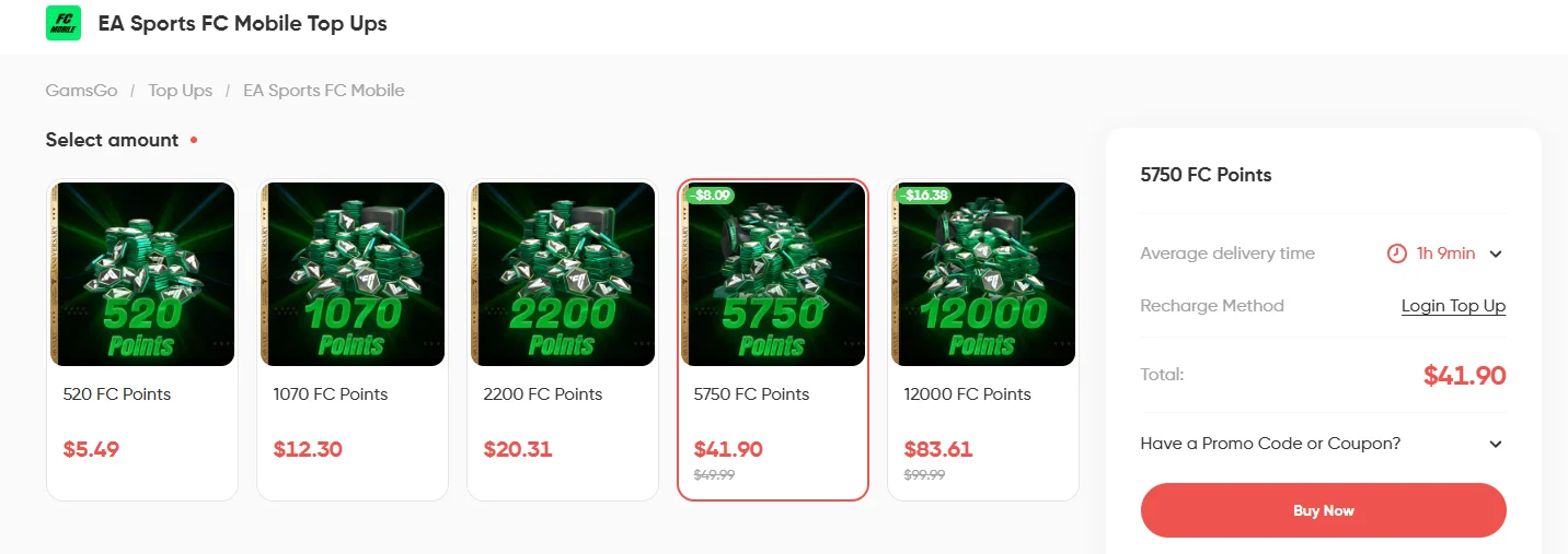 Image 5: FC Mobile Points discount