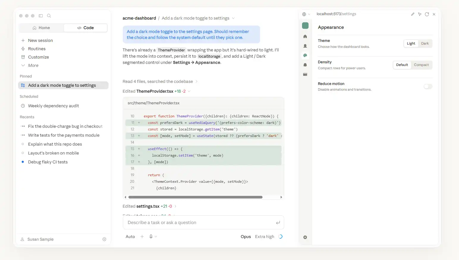 Image 3: Claude Code continuous development workflow in terminal and IDE
