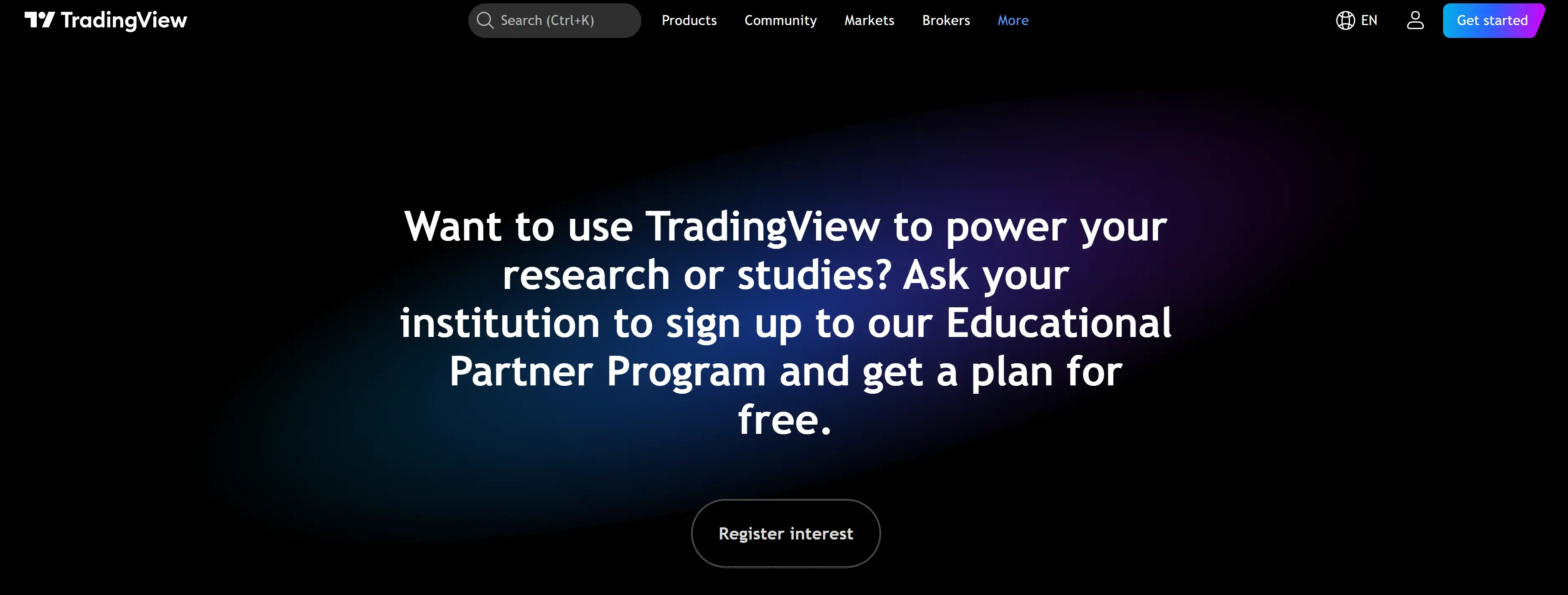 Image 5: TradingView Educational Partner Program for students