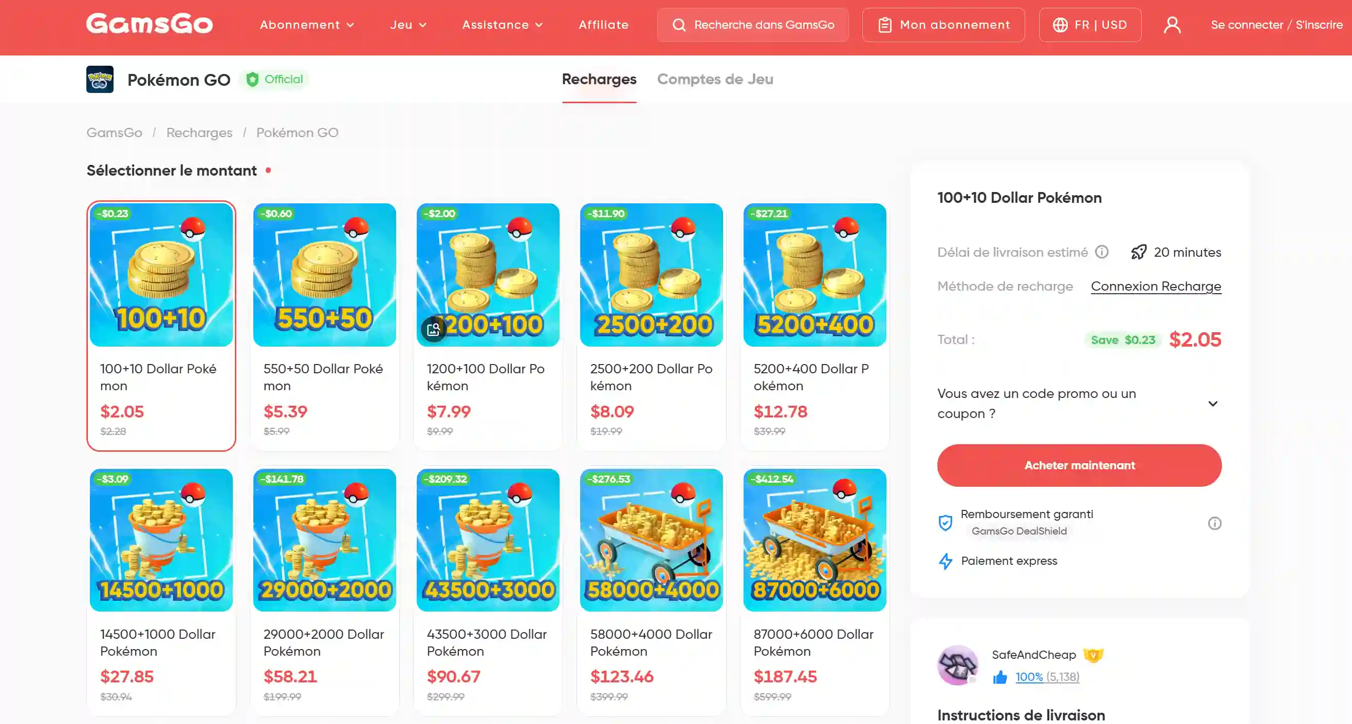 Image 3: Buy Cheap PokéCoins on GamsGo