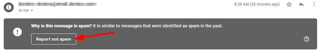 Resim 9: gmail'deki bir e-postayı beyaz listeye alın