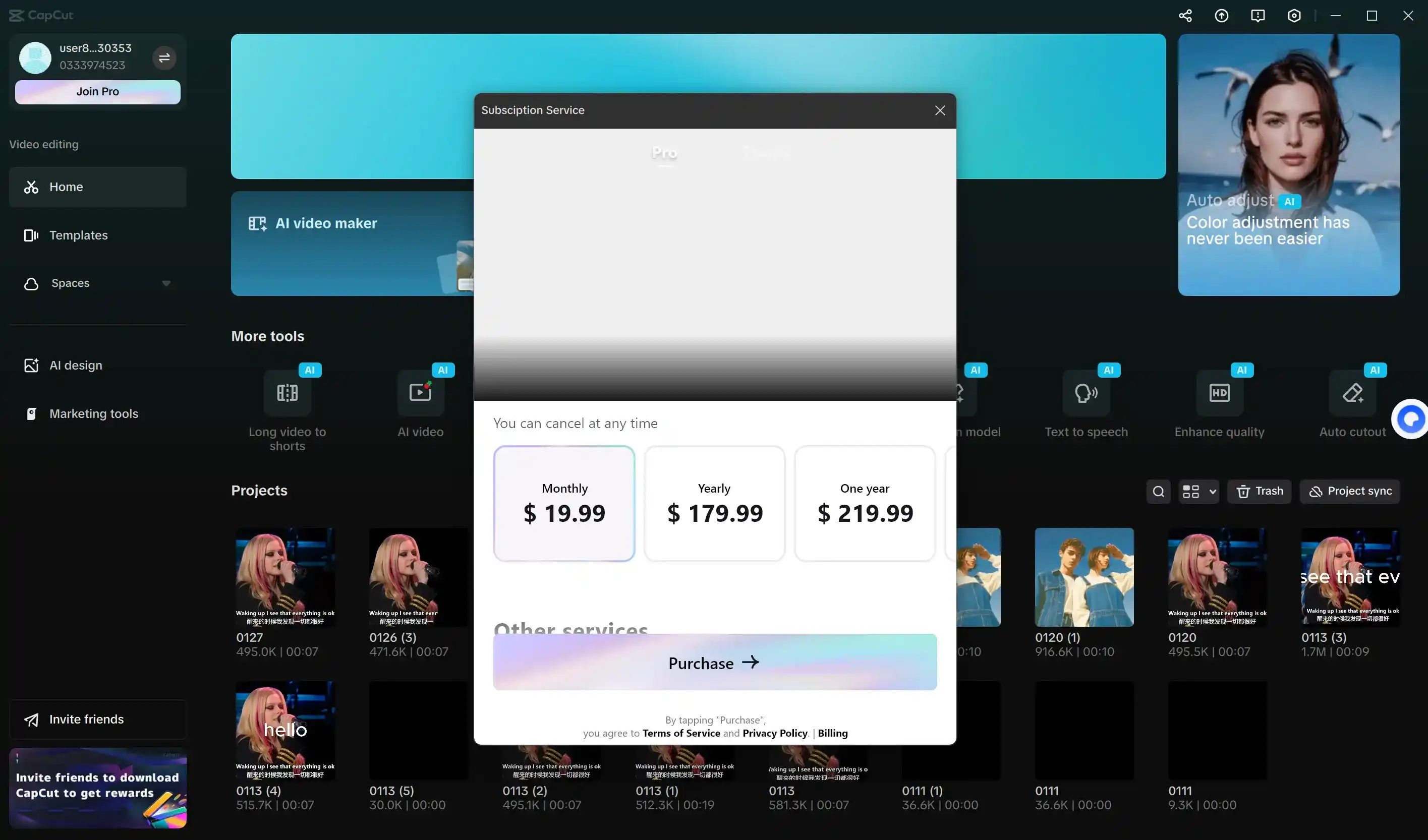 Image 2: CapCut price