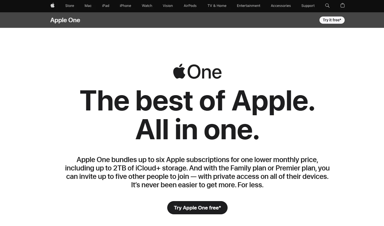 Изображение 2: Официальная бесплатная пробная версия Apple One (1 месяц)