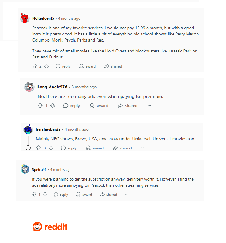 Image 6: peacock tv on reddit