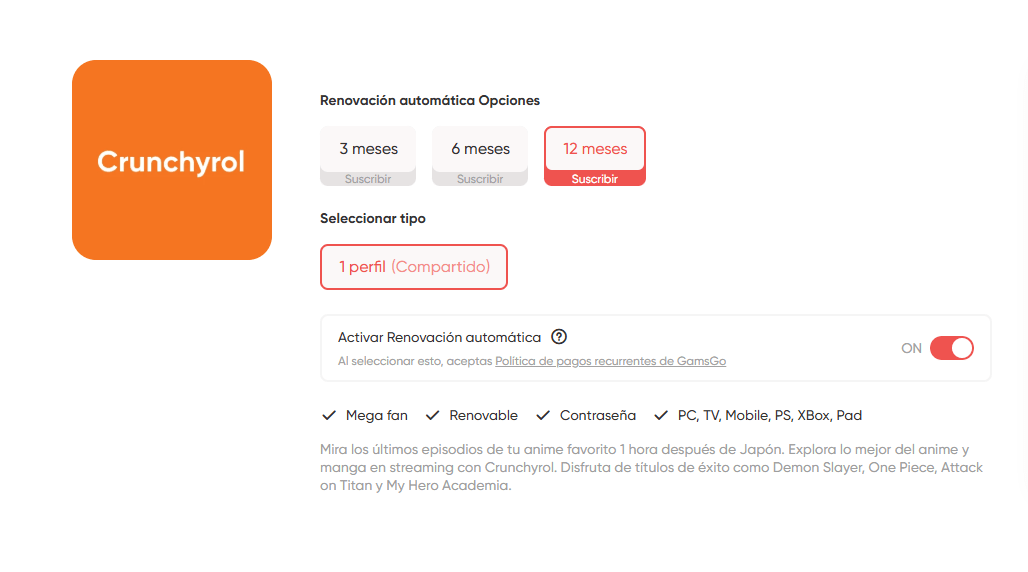 Изображение 4: Дешевая цена Crunchyroll