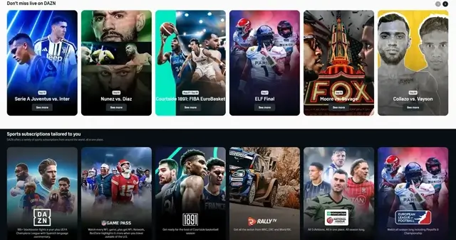 Изображение 2: Лучшая трансляция спортивных событий: DAZN