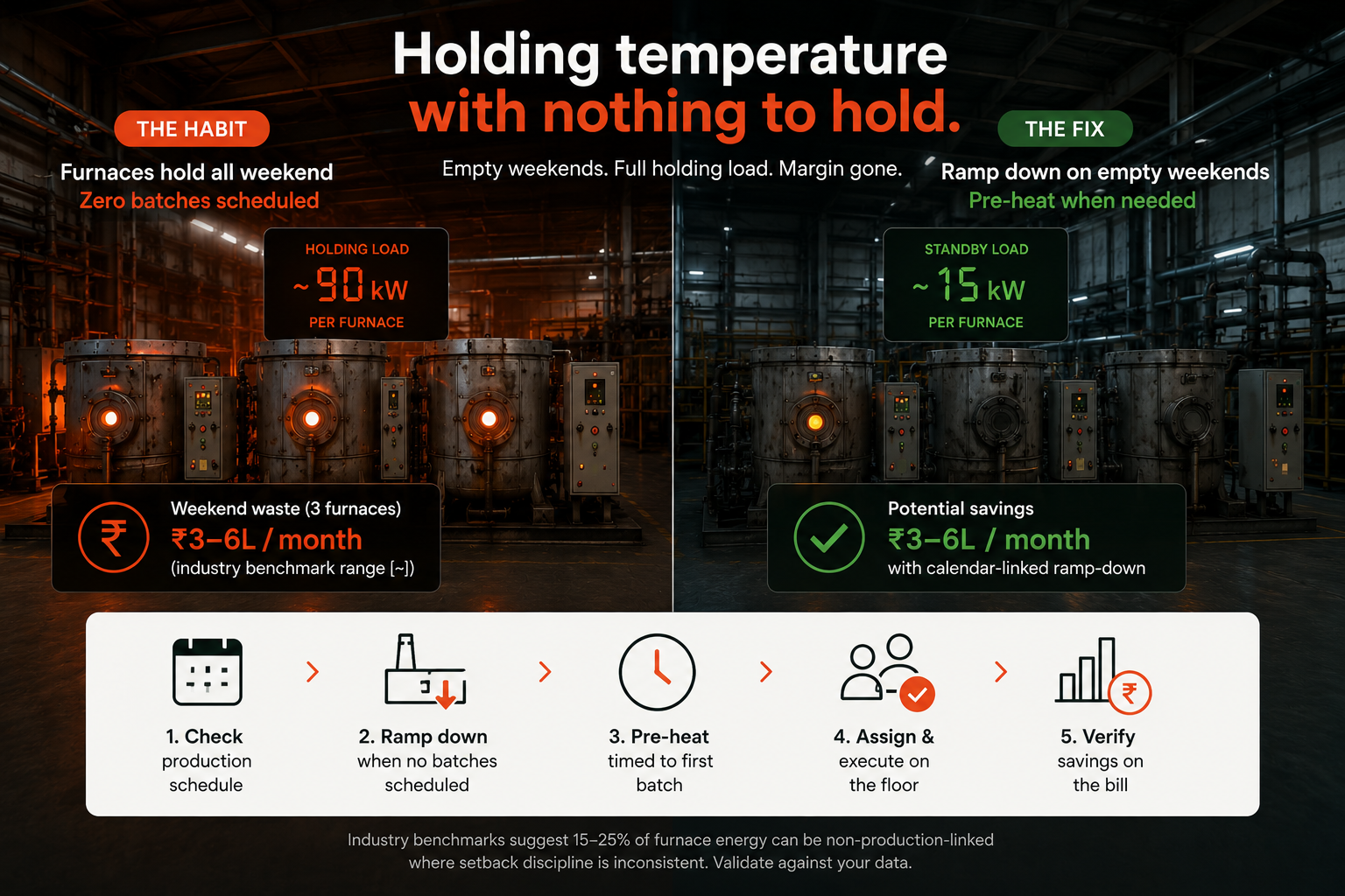 Holding Temperature with Nothing to Hold