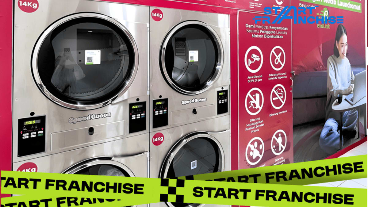 Peluang Usaha Franchise Netto Laundromat Laundry Koin dengan Konsep Otomatis #StartFranchise