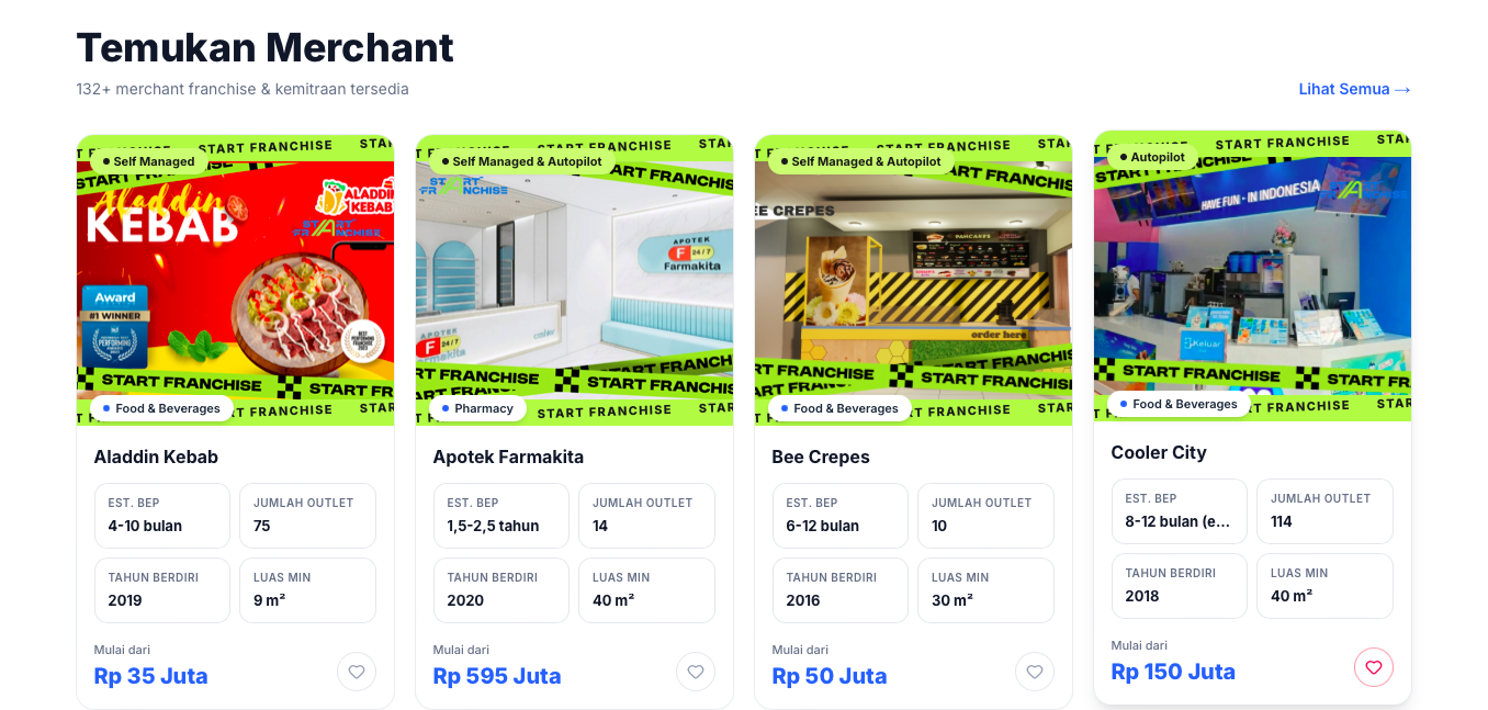 Temukan Merchant Franchise