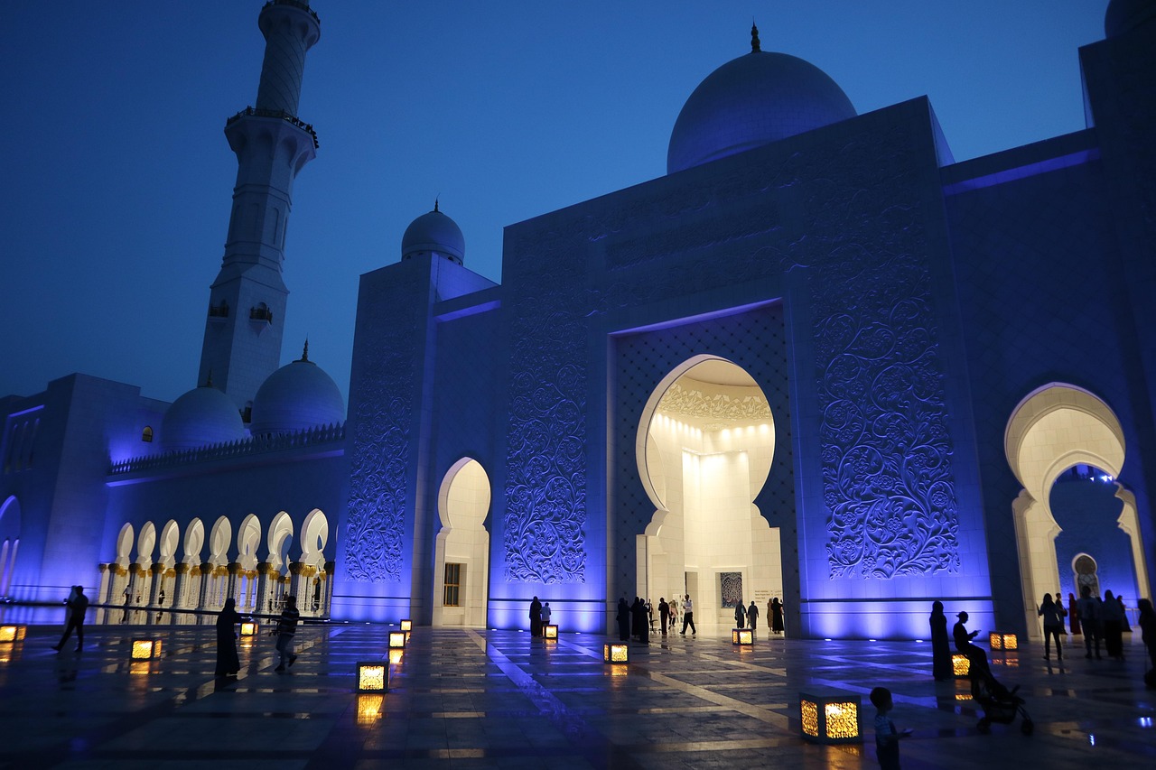 UAE: mosque, uae, abu dhabi, orient, islam, architecture, arabic, lighting, to travel, night, religion, blue, dark, minaret, marble, emirates, building, dome, sheikh zayed mosque, reflection, light, mosque, mosque, mosque, mosque, mosque, abu dhabi, abu dhabi, abu dhabi