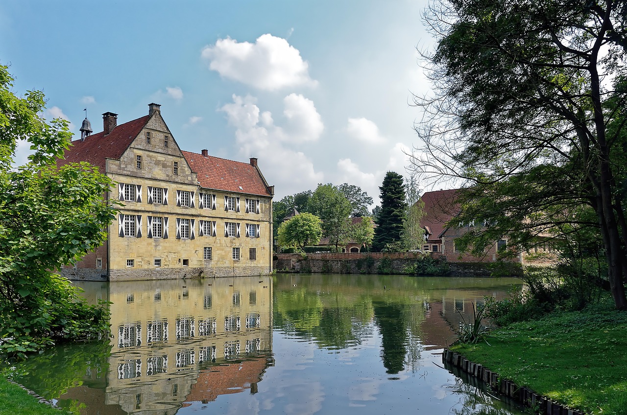 Germany: germany, hülshoff castle, wasserburg, architecture