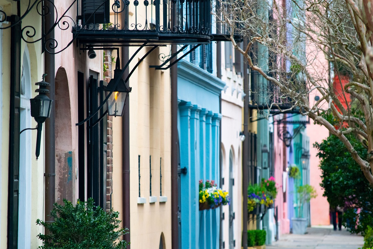 USA: charleston, rainbow row, historic, landmark, architecture, america, tourism, city, travel, old, buildings, brick, historical, usa, colorful, charleston, charleston, charleston, charleston, charleston