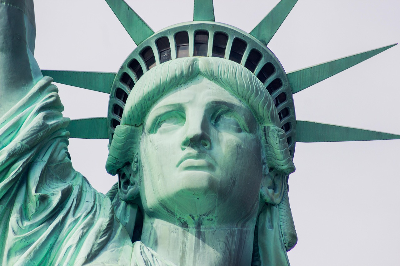 USA: statue of liberty, manhattan, usa, nature, monument, statue, freedom, landmark, america, city, ny, nye, nyc, clouds, architecture, urban