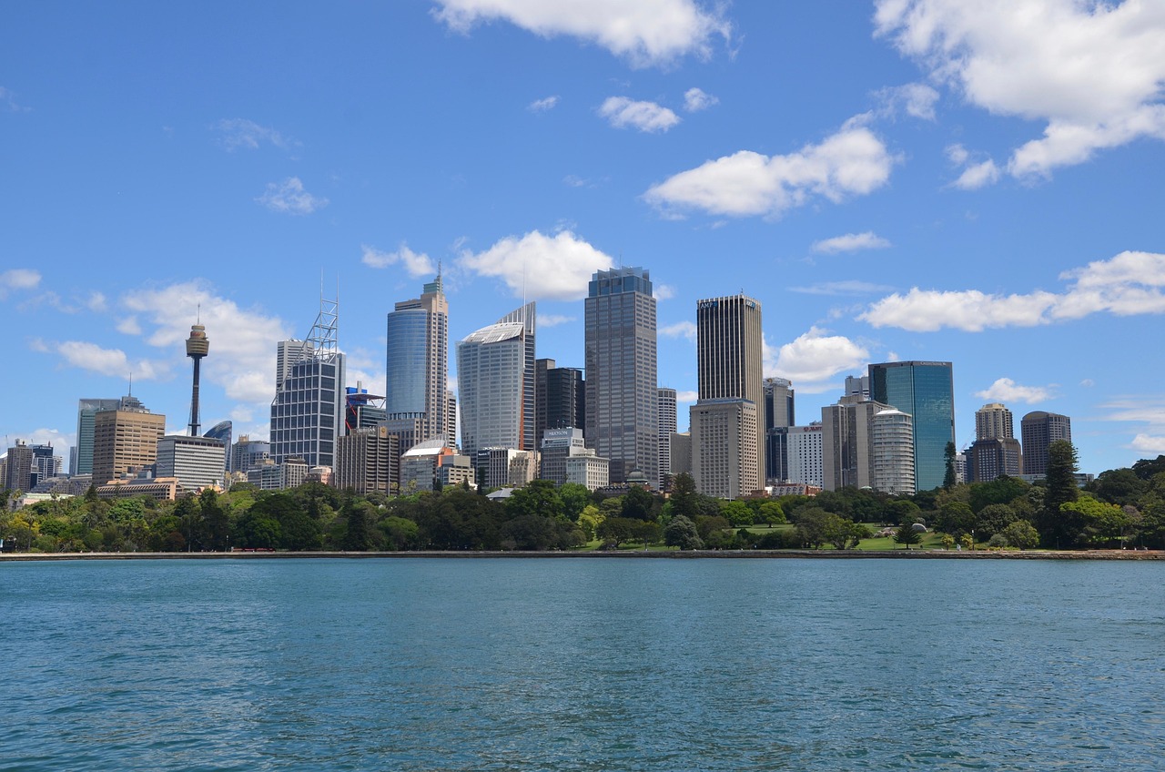 Australia: skyline, cityscape, city, skyscrapers, buildings, urban, modern, architecture, facades, edifice, modern architecture, metro, metropolitan, sydney, australia, downtown, river, waterfront, edifice, edifice, edifice, edifice, edifice, sydney, sydney, sydney