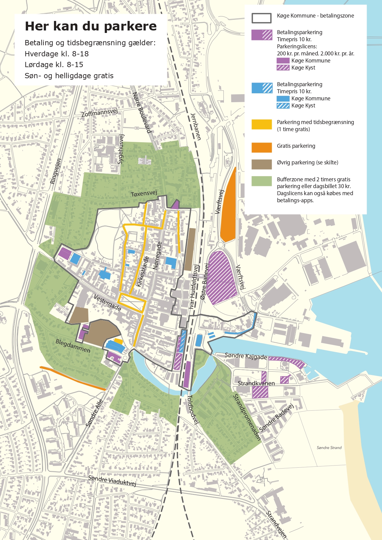kort over Køge