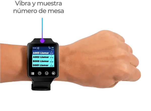 Reloj receptor digital para timbre de restaurante