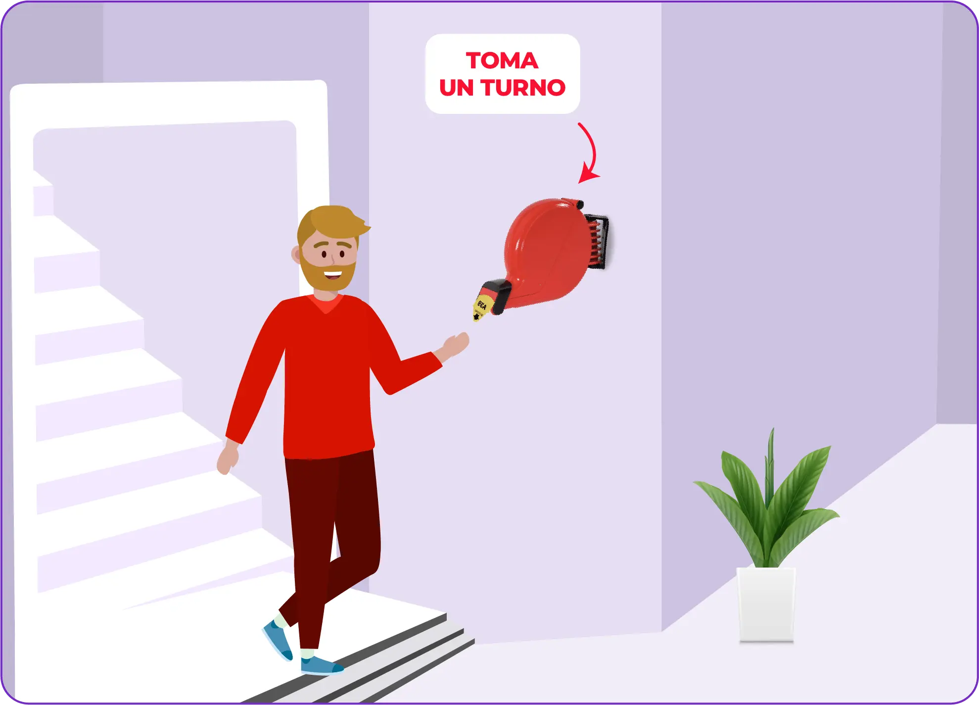  usuario tomando su turno con el dispensador de tiquetes