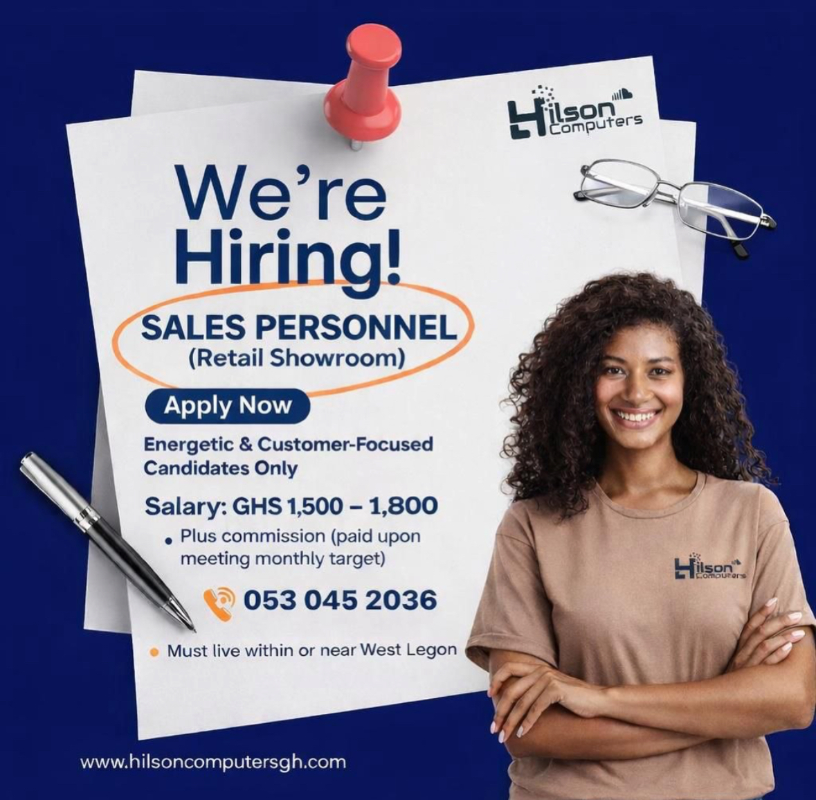 SALES PERSONNEL (FEMALE ONLY)