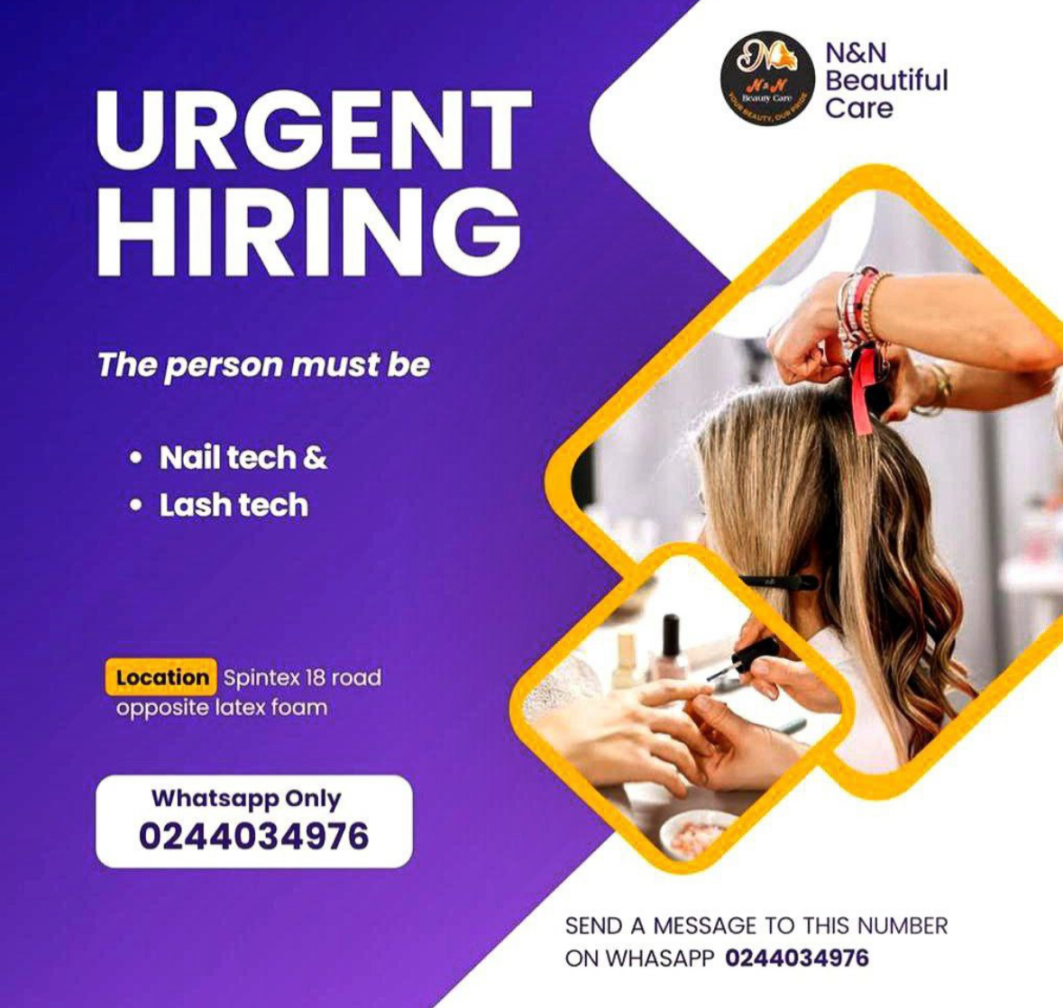 Beauty Technician - N& N Beauty Care