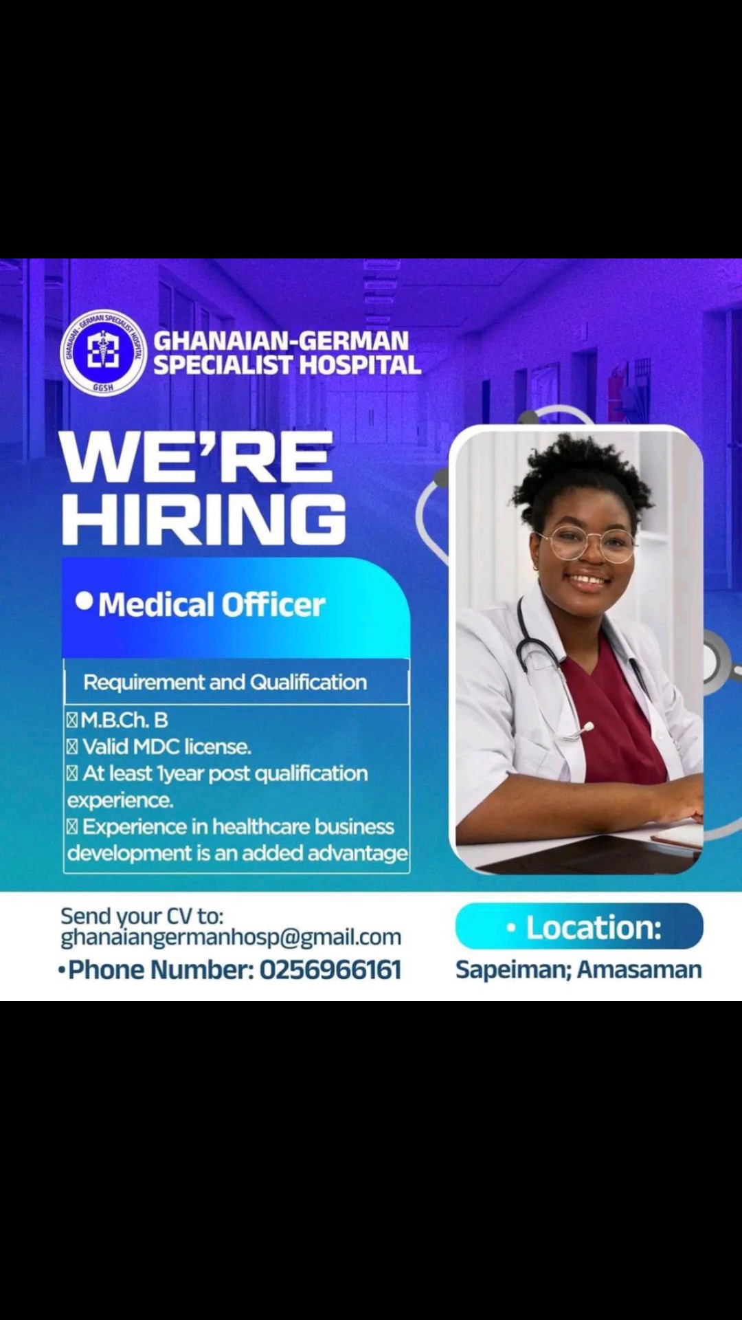 MEDICAL OFFICER need