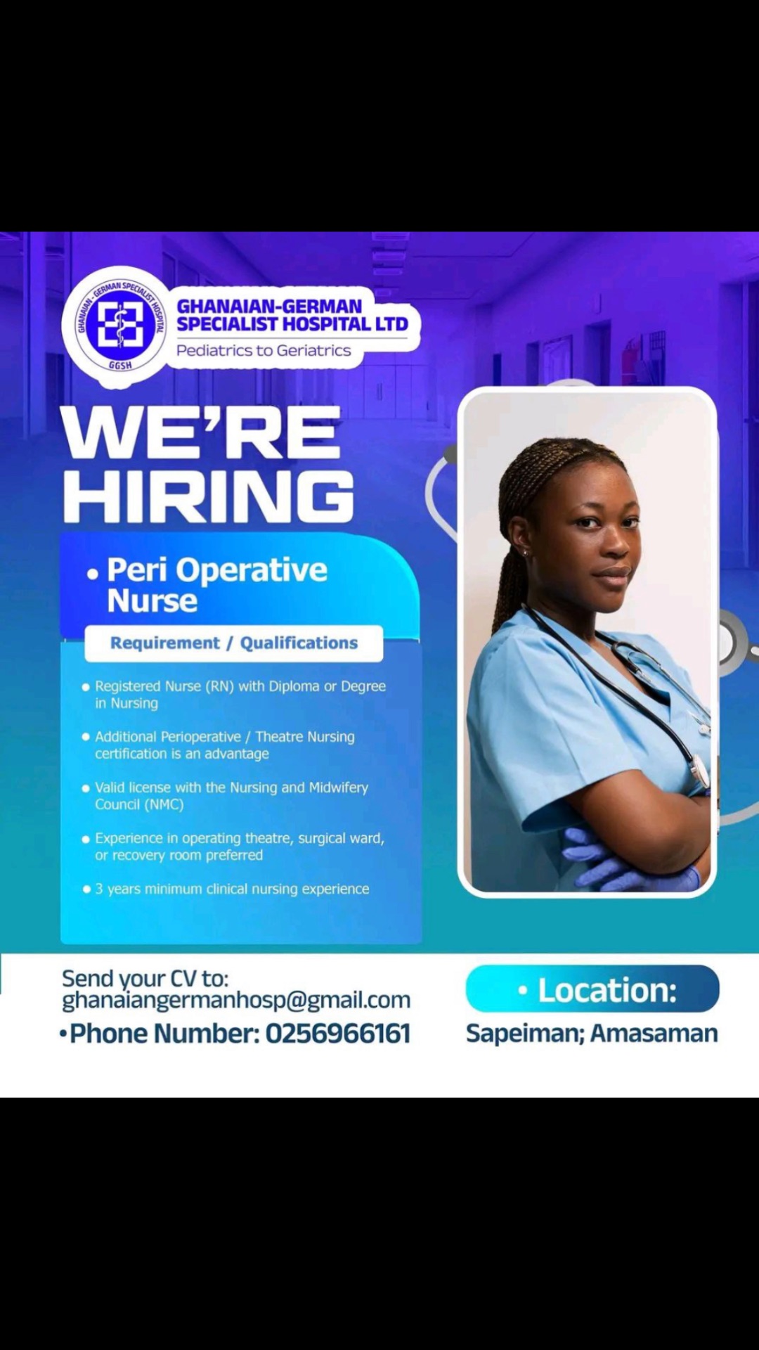 PERI-OPERATIVE NURSE 🚨