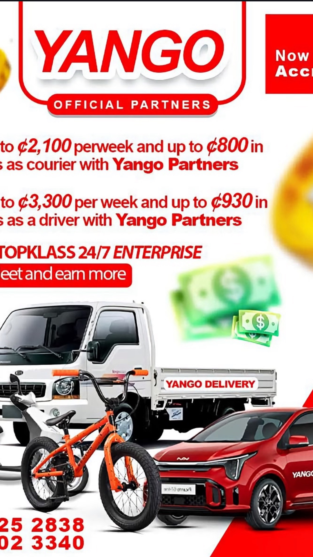 YANGO PARTNER DRIVERS & COURIERS 🚨