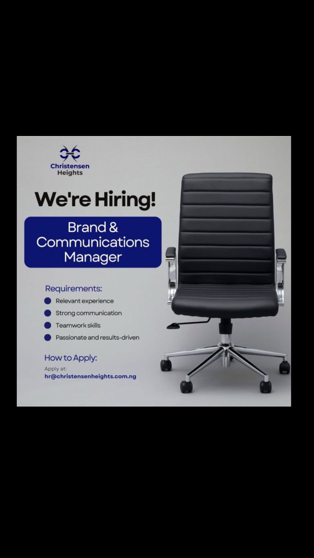 BRAND & COMMUNICATIONS MANAGER