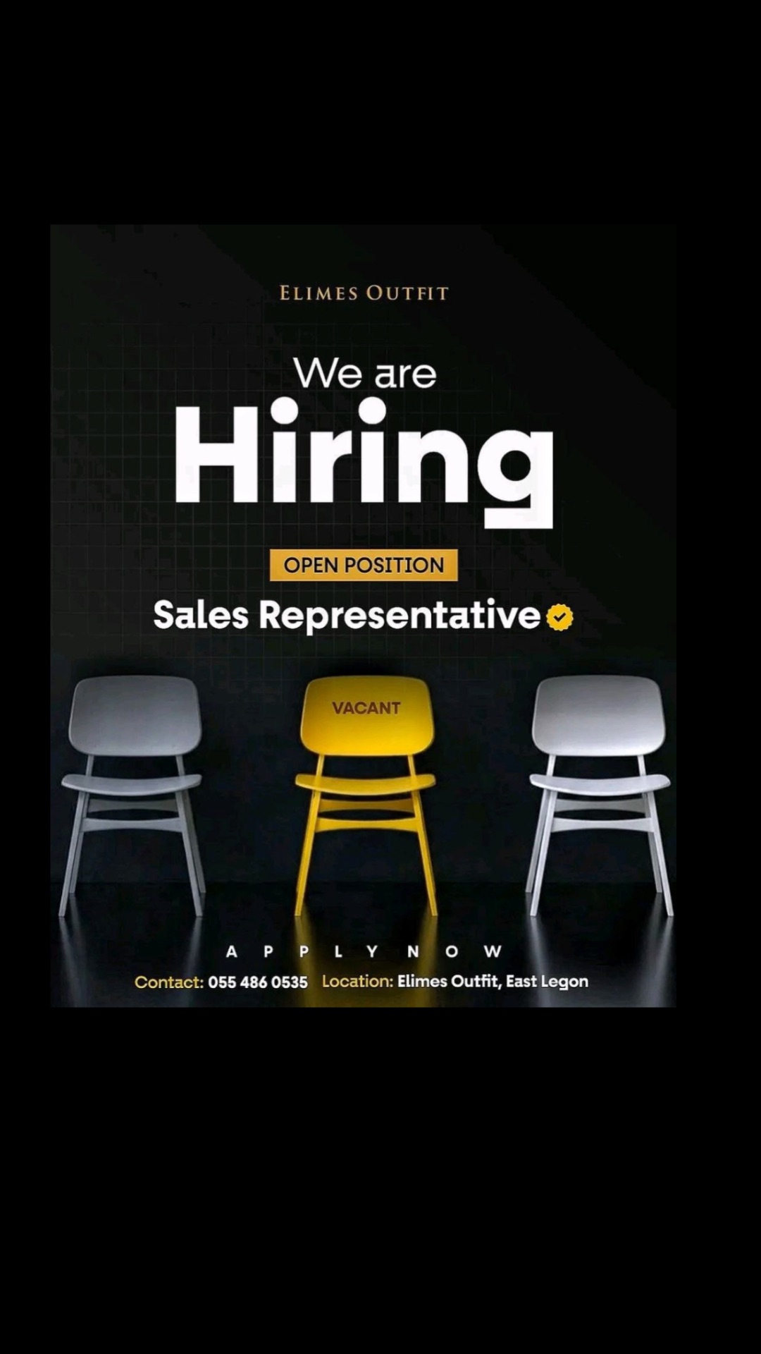 SALES REPRESENTATIVE