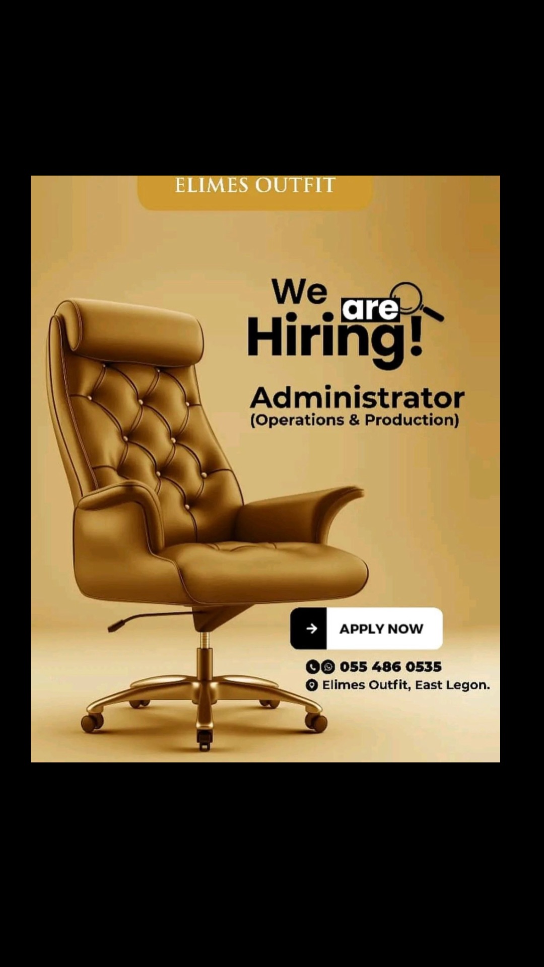 ADMINISTRATOR (OPERATIONS & PRODUCTION)